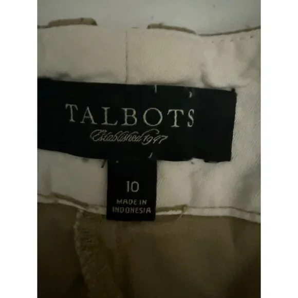Talbot Shorts Womens Size 10 Khaki Casual Preppy Uniform Zip (READ) - Picture 4 of 8